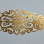 Golden Ornamental Arabesque Wall Accent