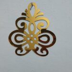 Golden Petal Arabesque Wall Accent